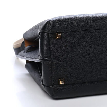 MCM Grained Calfskin Medium Milla Tote Black 6 of 9