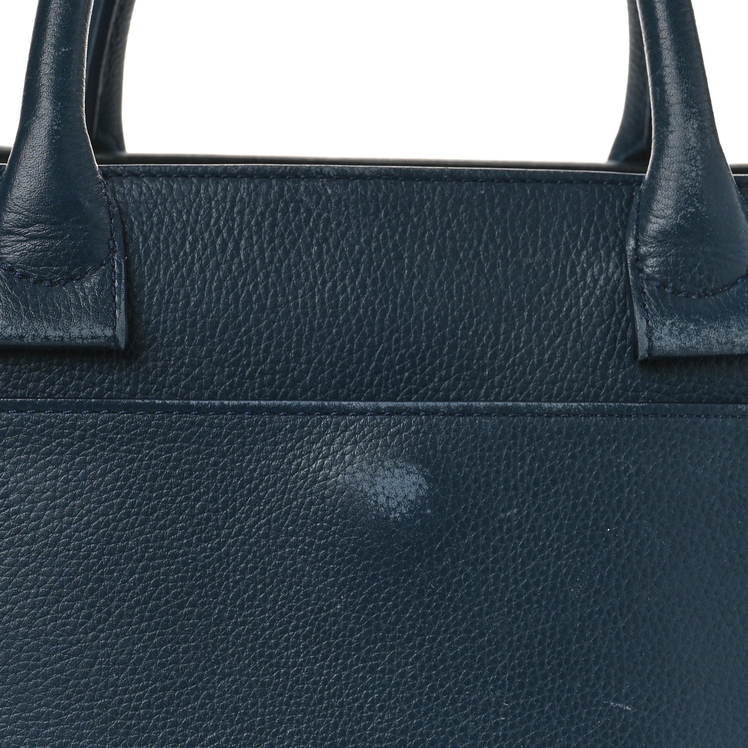 Chanel Grained Calfskin Small Neo Executive Shopper Tote Dark Blue Black 10 of 16