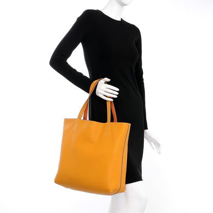 Hermes Taurillon Clemence Double Sens 36 Reversible Tote Orange Curry 3 of 12
