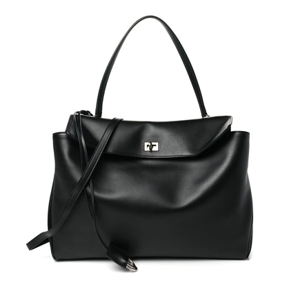 Balenciaga Smooth Calfskin Large Rodeo Top Handle Handbag Black 1 of 11
