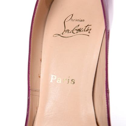 Christian Louboutin Patent Pigalle 120 Pumps 39 8 of 15