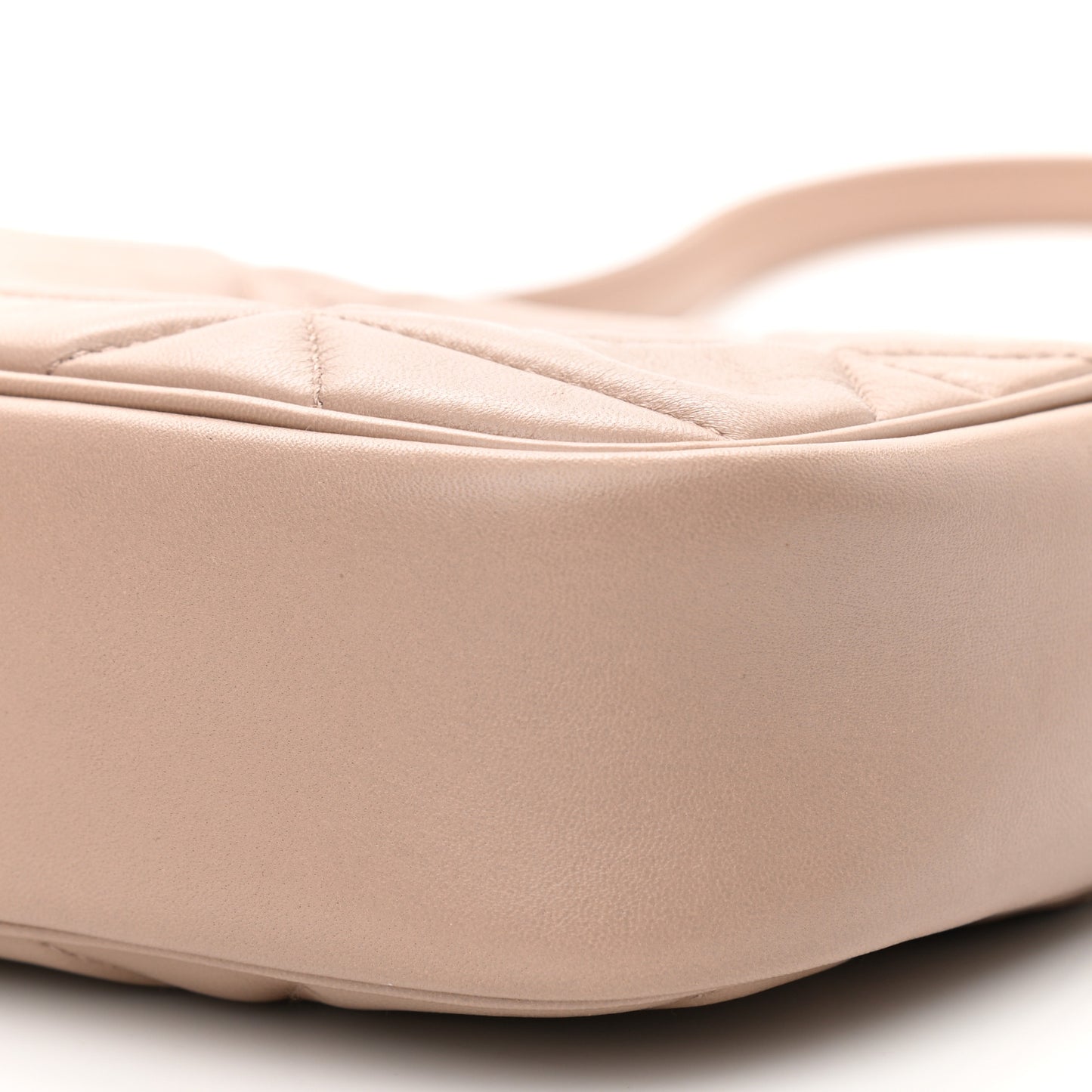 Nappa Triangle Stitched Spectrum Camera Bag Cipria