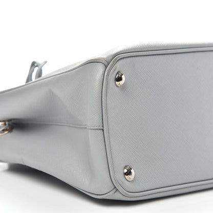 Prada Saffiano Small Galleria Double Zip Tote Nube 8 of 16