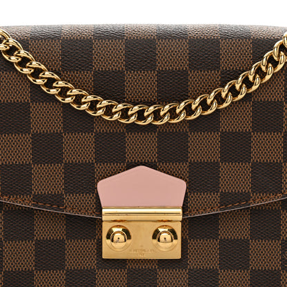 Louis Vuitton Damier Ebene Caissa Clutch Rose Ballerine 8 of 14