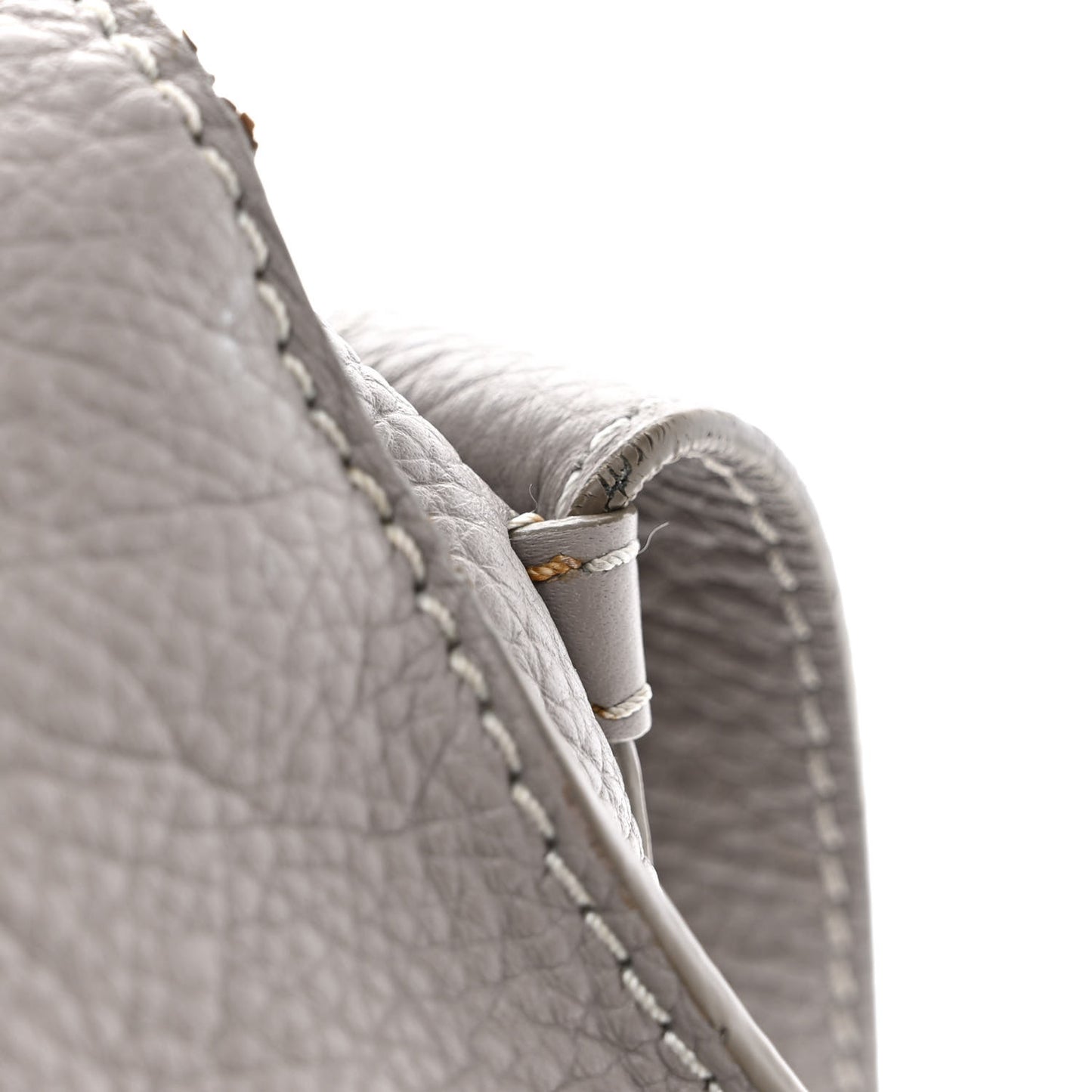 Calfskin Medium Marcie Round Crossbody Bag Cashmere Grey