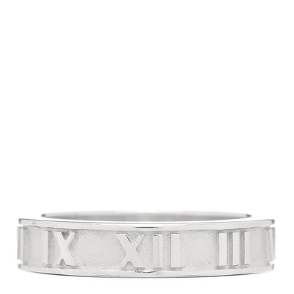 Tiffany Sterling Silver Narrow Atlas Ring 49 4.75 1 of 4