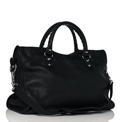Balenciaga Vibrato Calfskin Classic Silver Hardware City Black 3 of 13