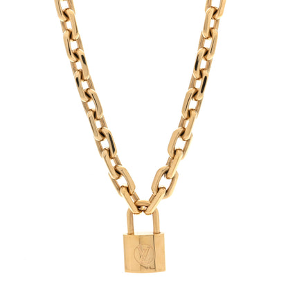 Louis Vuitton LV Edge Necklace Cadenas Gold 1 of 5