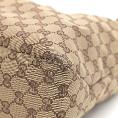 Gucci Monogram Medium Horsebit Chain Hobo Light Brown 9 of 14