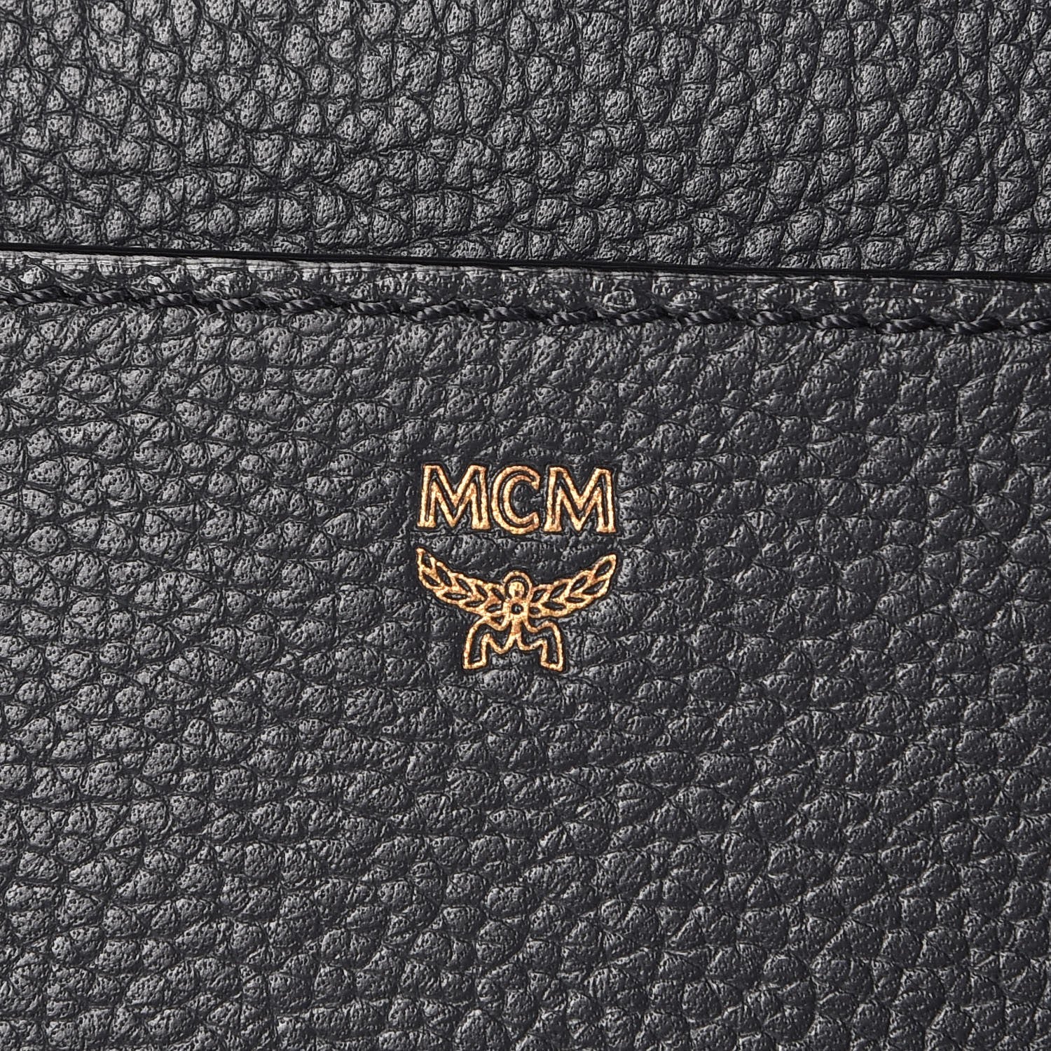 MCM Pebbled Calfskin Medium Milla Backpack Black 6 of 15