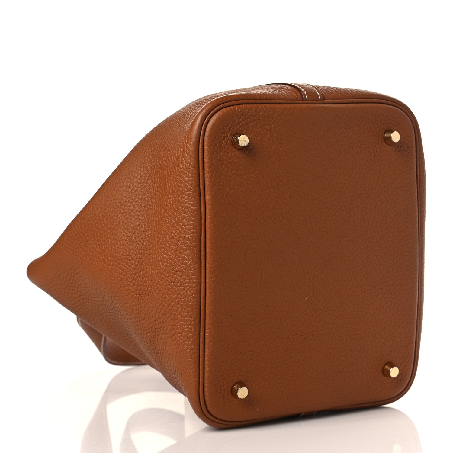 Hermes Taurillon Clemence Picotin Lock 22 MM Gold 4 of 10