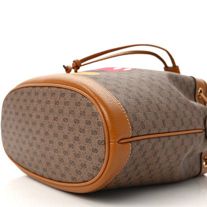 Gucci X DISNEY Mini Vintage GG Supreme Monogram Bucket Bag Beige Vintage Sun Oil 10 of 13