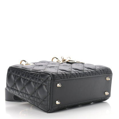 Christian Dior Lambskin Cannage Small My ABCDior Lady Dior Black 3 of 11