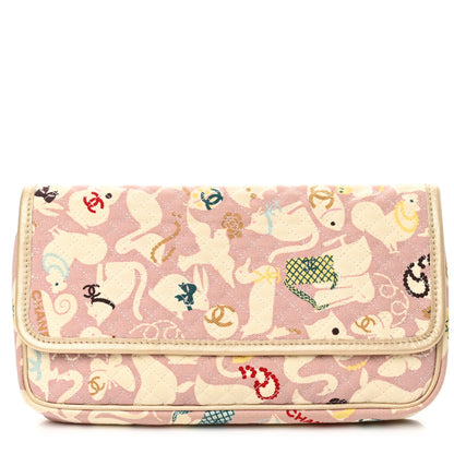 Chanel Canvas Baby Animals Clutch Pink 1 of 8