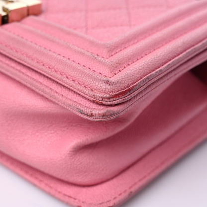 Chanel Caviar Quilted Small Boy Flap Pink 8 of 15