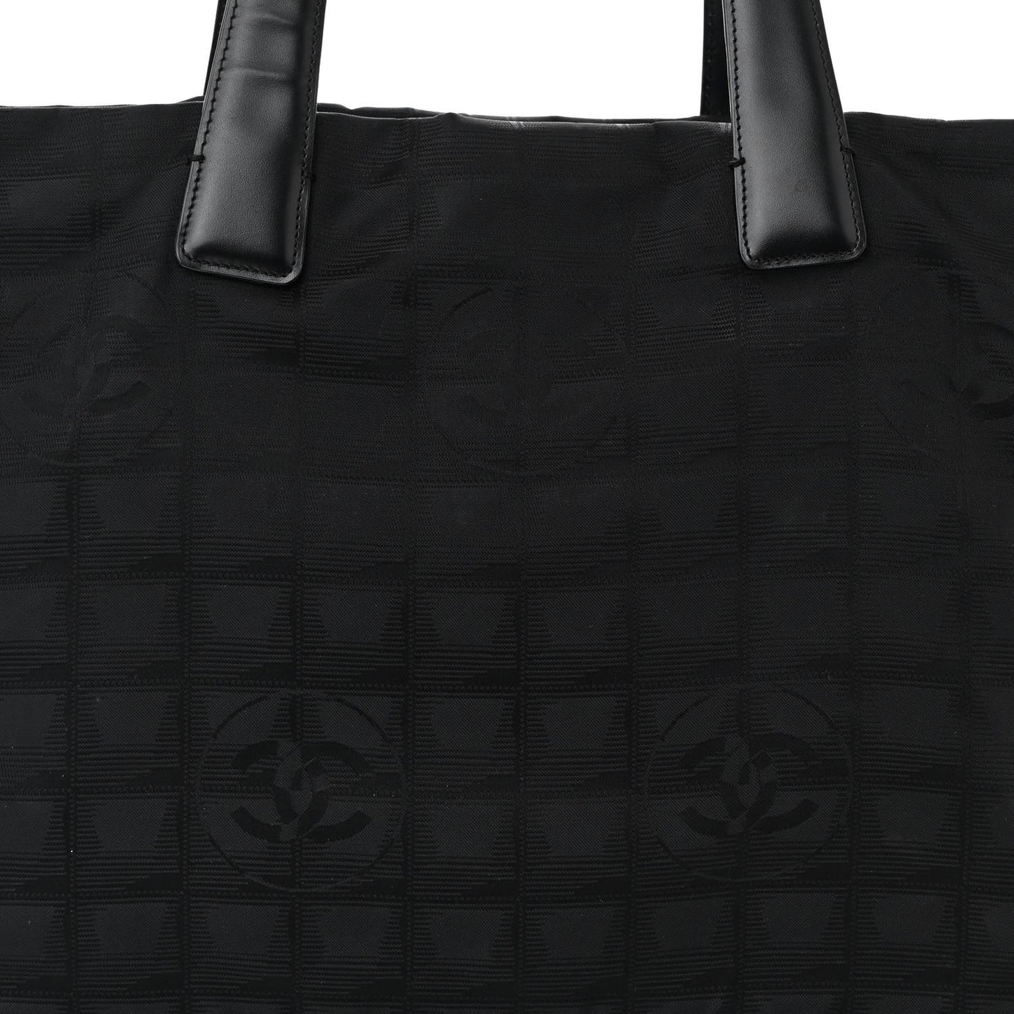 Nylon Medium Travel Tote Black