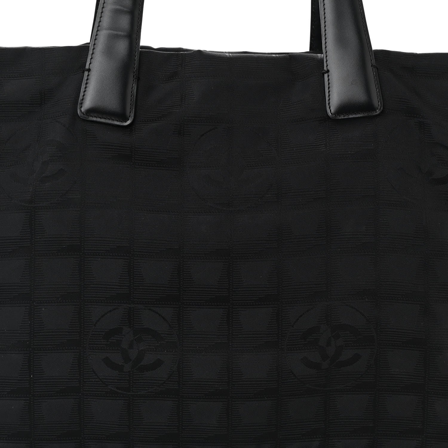 Chanel Nylon Medium Travel Tote Black 8 of 10