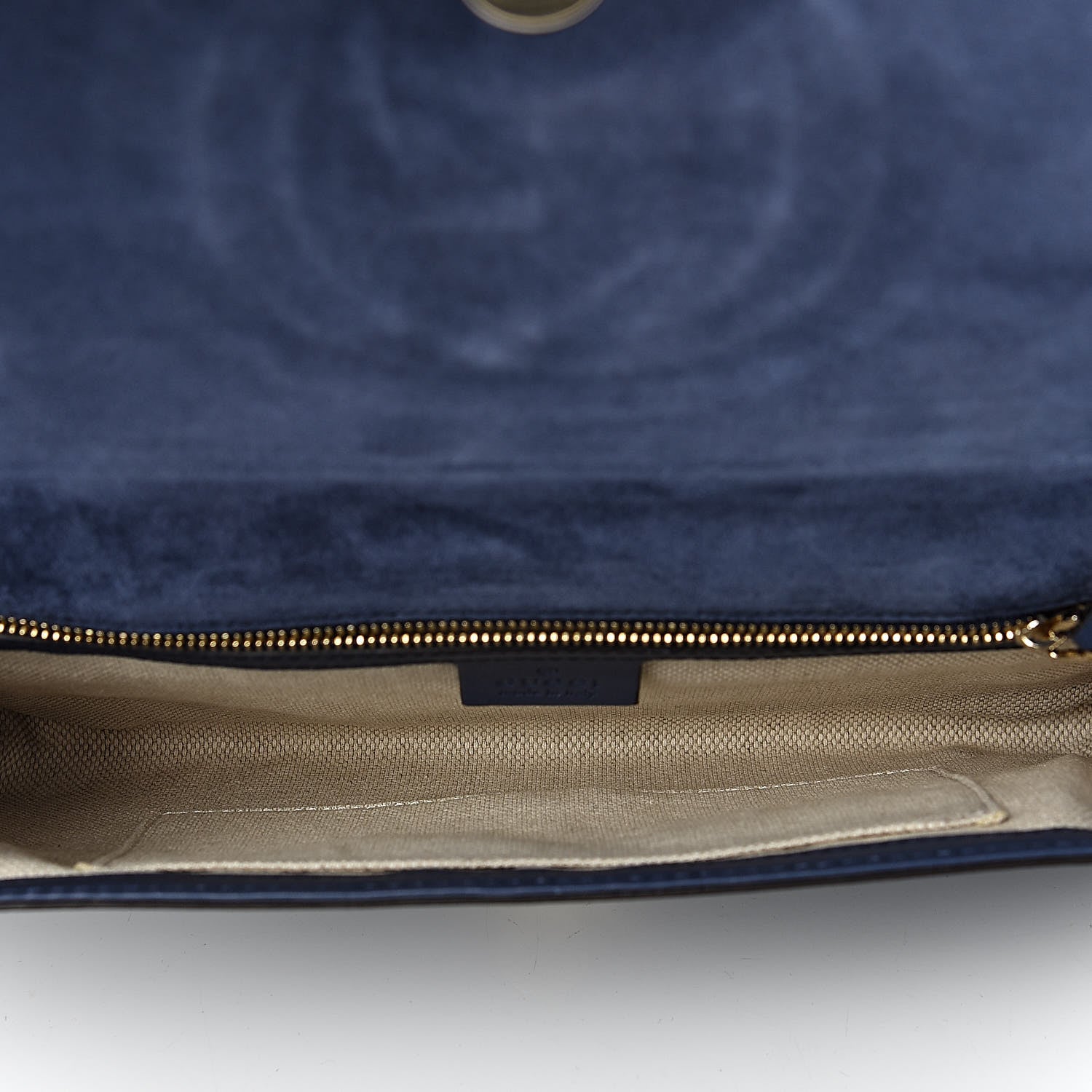 Gucci Soft Patent Medium Soho Clutch Uniform Blue 5 of 7