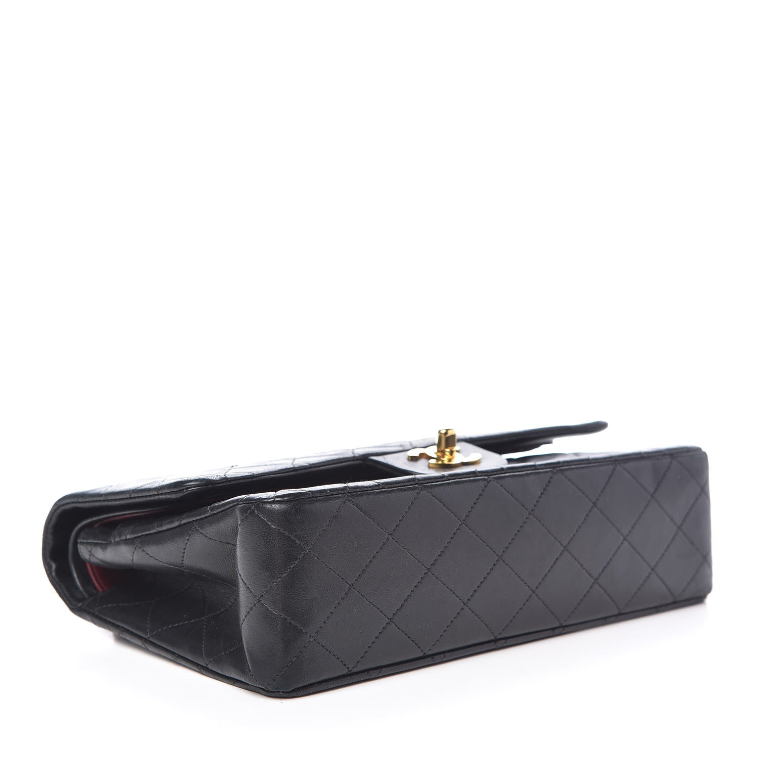 Chanel Lambskin Quilted Medium Double Flap Black 4 of 9