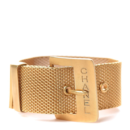 Chanel Metal Mesh Bracelet Gold 1 of 4
