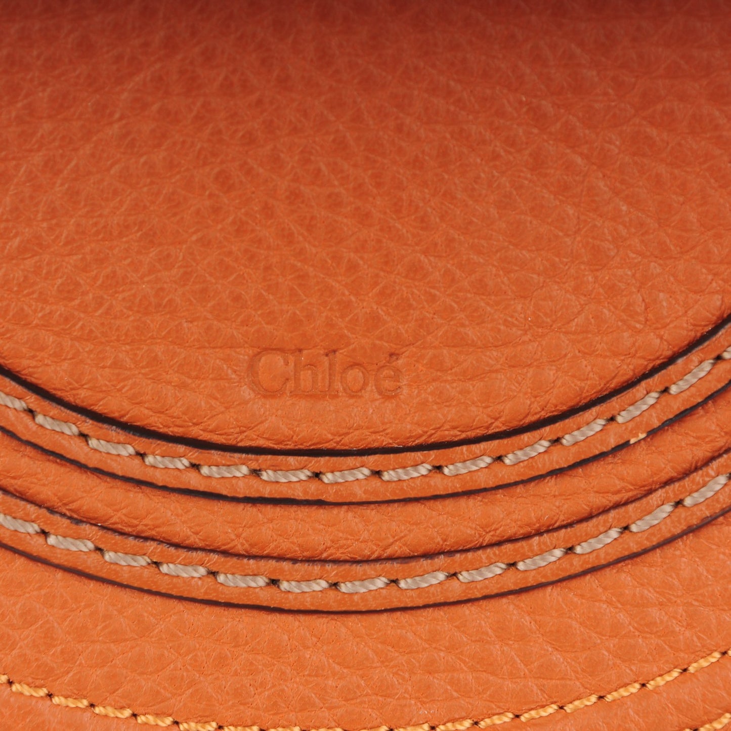 Calfskin Mini Marcie Round Crossbody Bag Tan