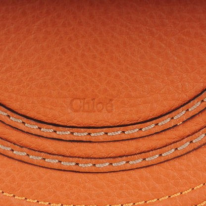 Chloe Calfskin Mini Marcie Round Crossbody Bag Tan 6 of 9