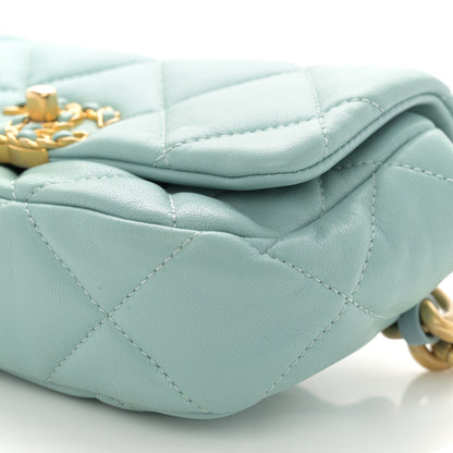 Chanel Lambskin Quilted Chanel 19 Waist Bag Light Blue 9 of 9