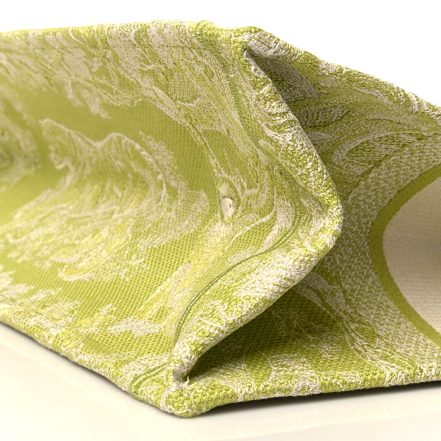 Christian Dior Canvas Embroidered Medium Dioriviera Toile De Jouy Book Tote D-Lite Green 9 of 9