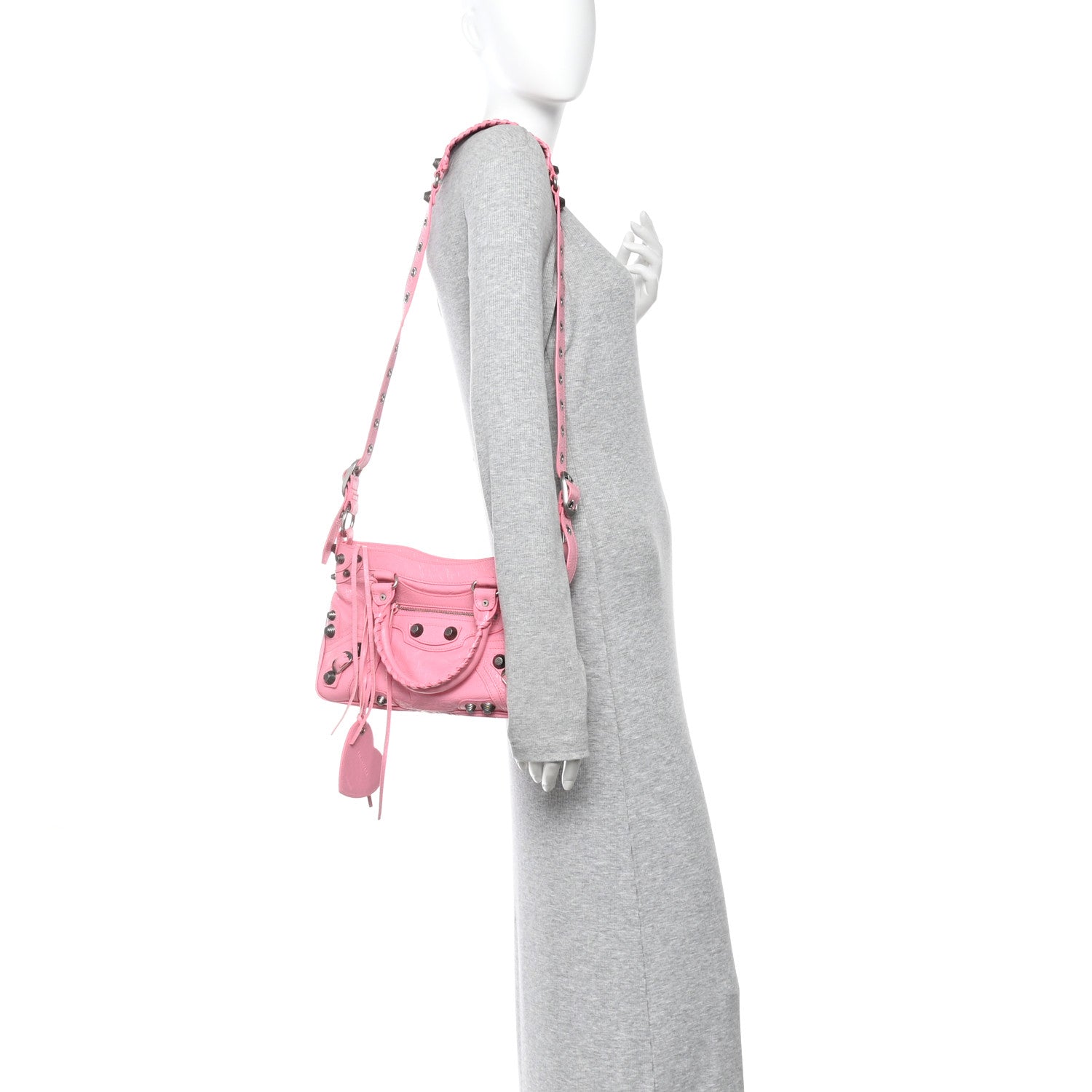 Balenciaga Agneau Arena Neo Cagole Medium Handbag Candy Pink 2 of 12