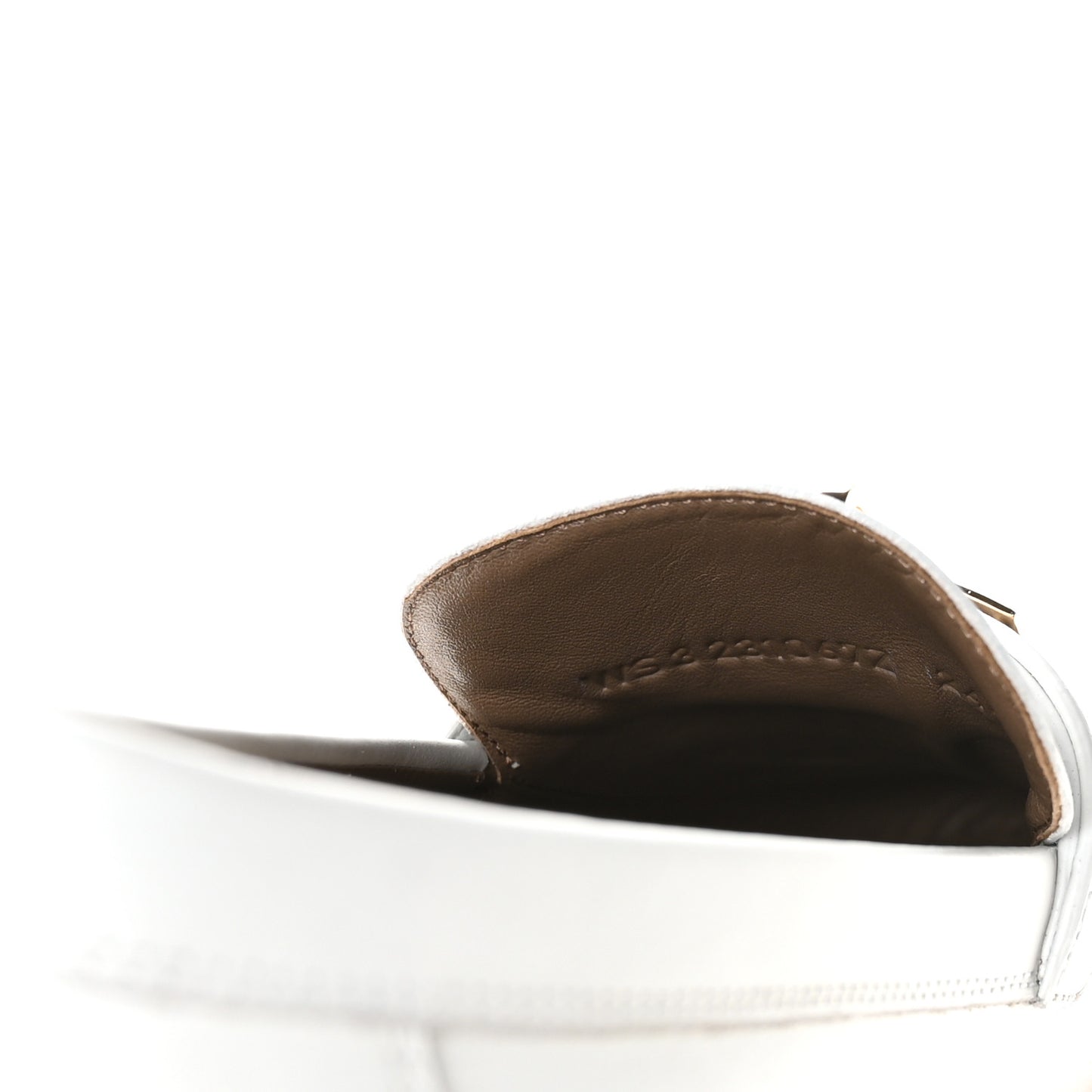 Calfskin Womens Destin Loafer 38 White