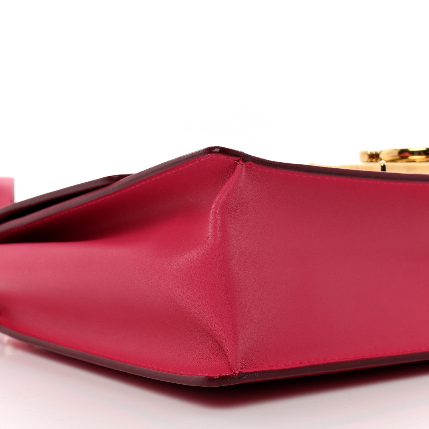 Salvatore Ferragamo Smooth Calfskin Aileen Gancio Lock Shoulder Bag Pink 7 of 8