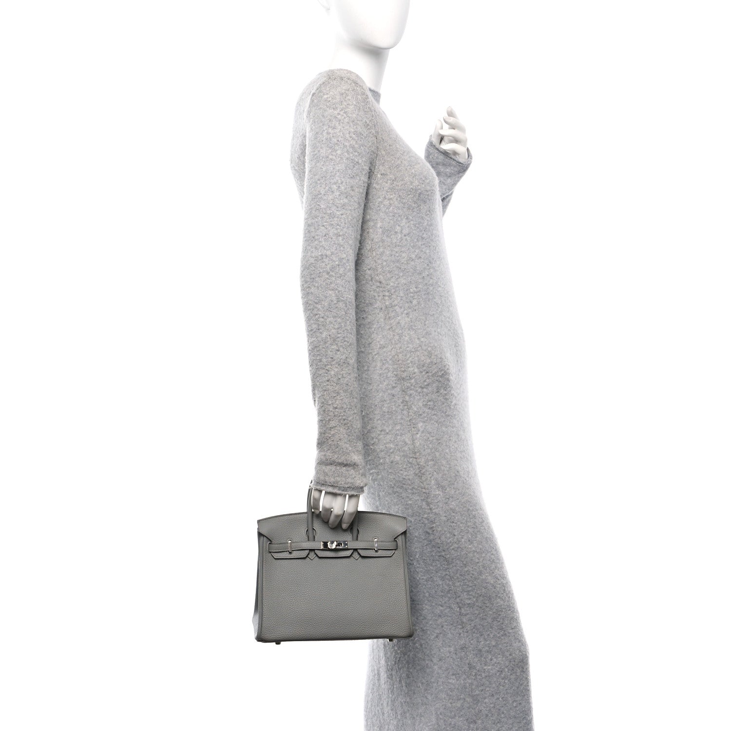 Hermes Togo Birkin 25 Gris Mouette 2 of 11