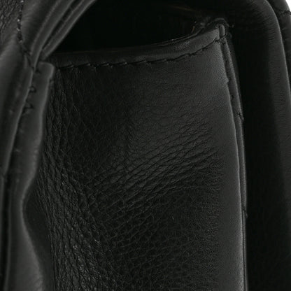 Chanel Calfskin Chevron Quilted Mini Rock The Corner Flap Black 13 of 13