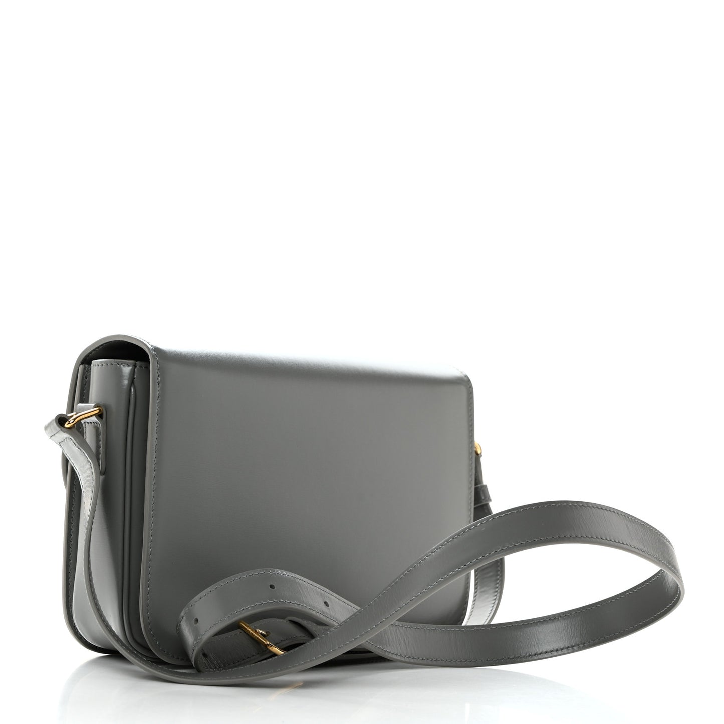 Shiny Calfskin Medium Triomphe Pebble