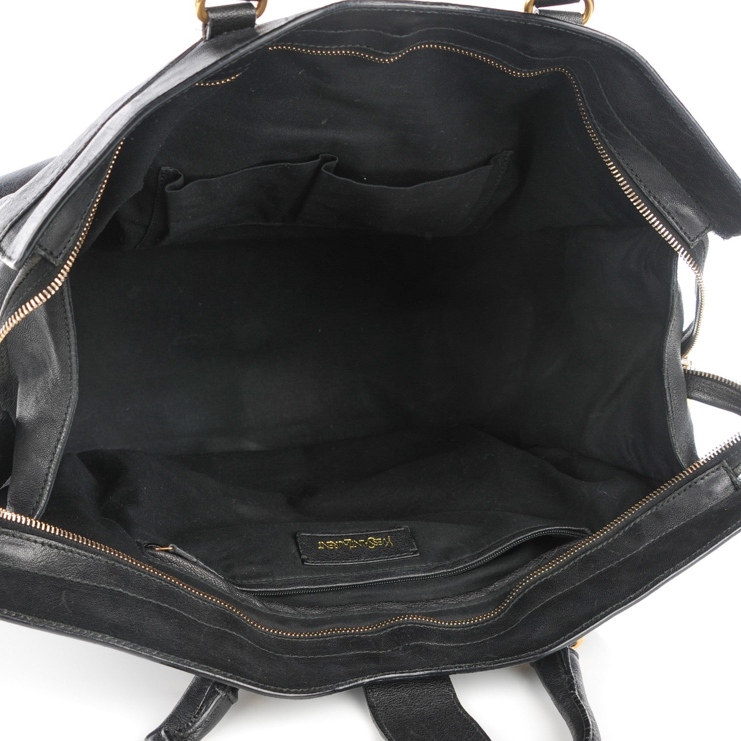 Saint Laurent Sheepskin Large Cabas ChYc Black 5 of 7