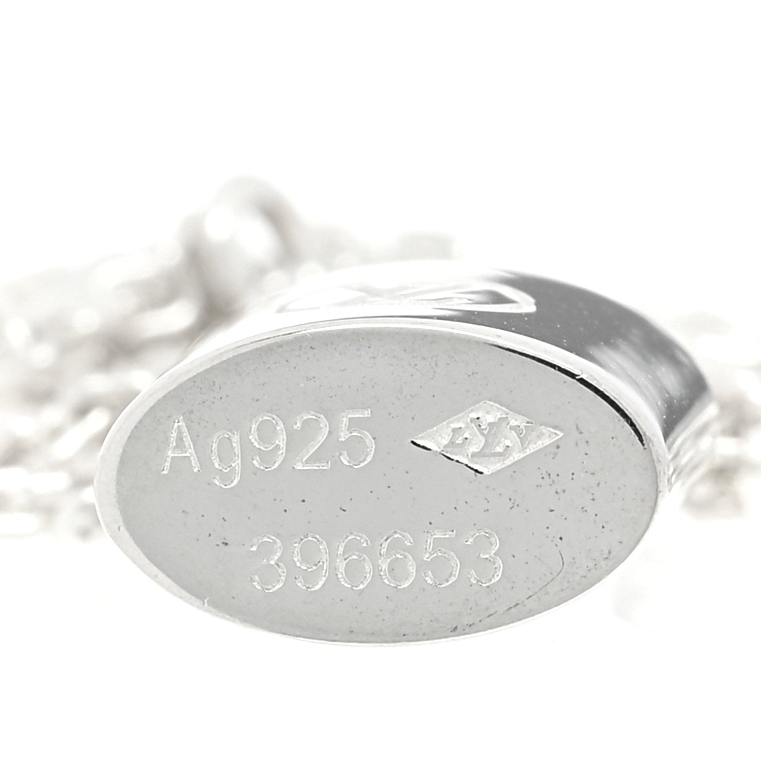 Louis Vuitton Sterling Silver Lockit Necklace 5 of 5