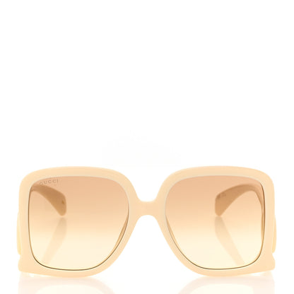 Gucci Acetate Rectangle Frame Sunglasses GG1326S White 2 of 9