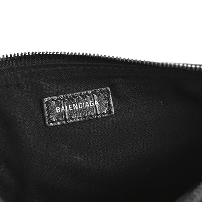 Balenciaga Extra Supple Calfskin Crocodile Embossed Monochrome Mini Le Cagole Multi Pouch Black 7 of 11