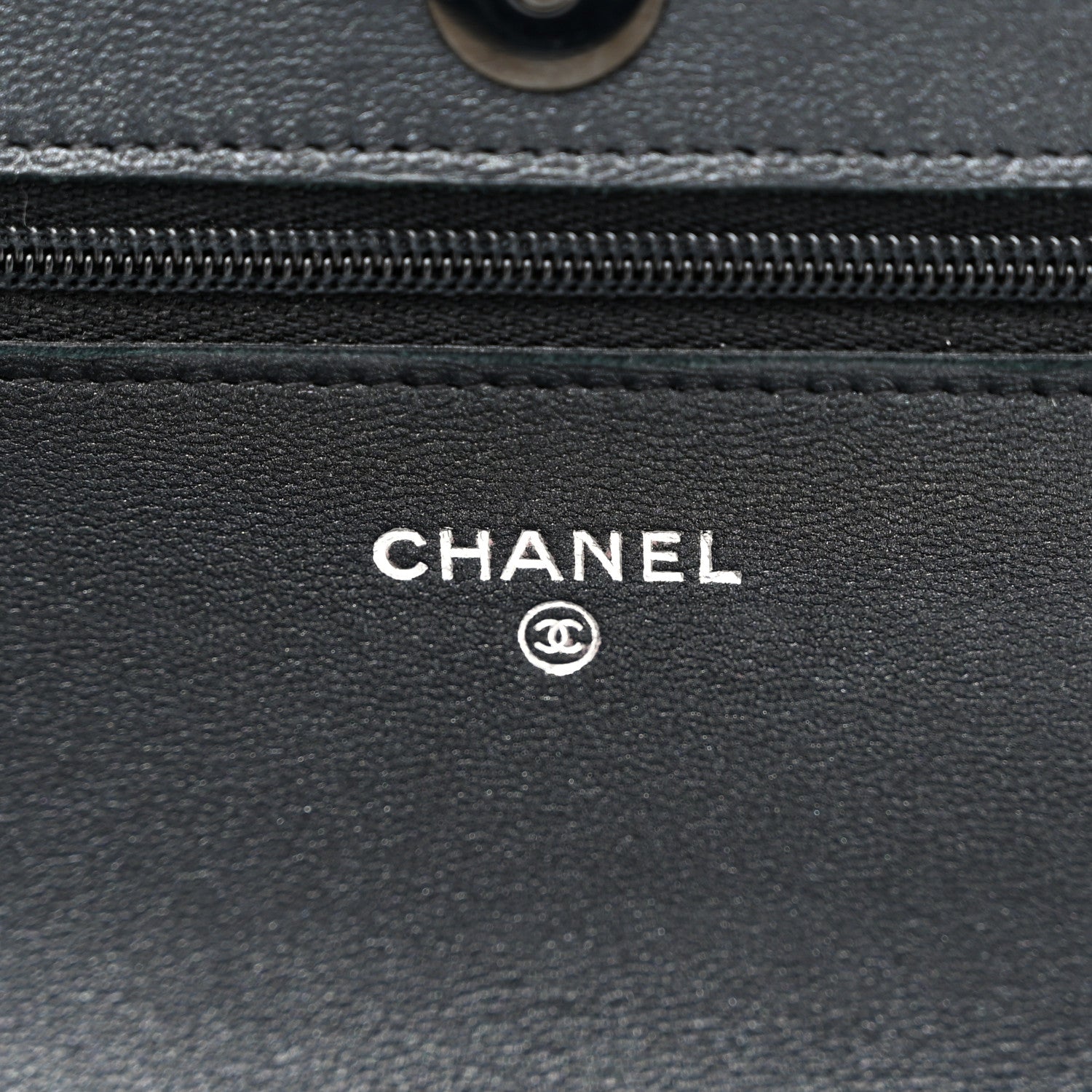 Chanel Lambskin Quilted Wallet On Chain WOC So Black 6 of 12