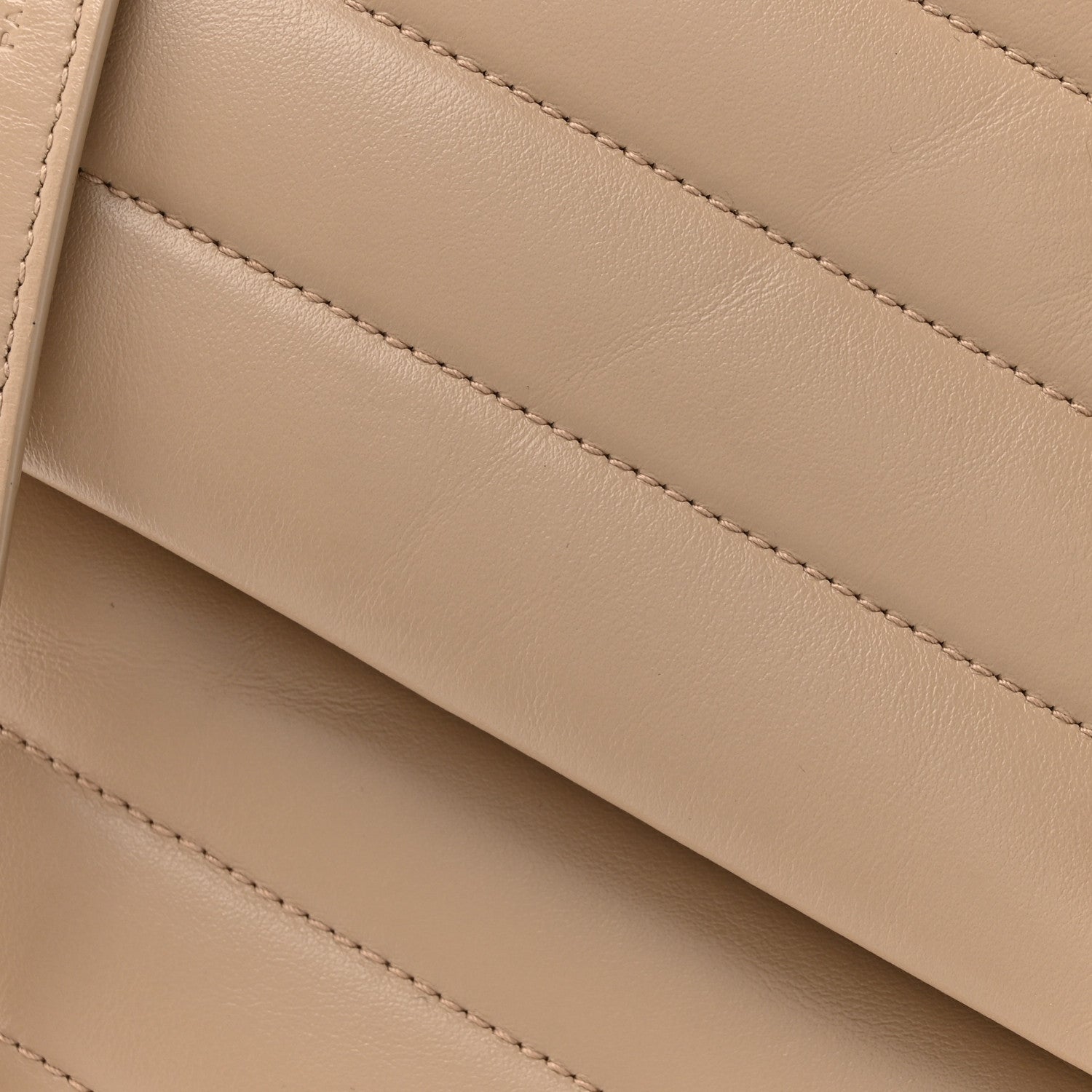 Saint Laurent Calfskin Y Quilted Monogram Medium Loulou Chain Satchel Dark Beige 9 of 14