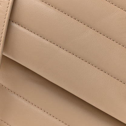 Saint Laurent Calfskin Y Quilted Monogram Medium Loulou Chain Satchel Dark Beige 9 of 14