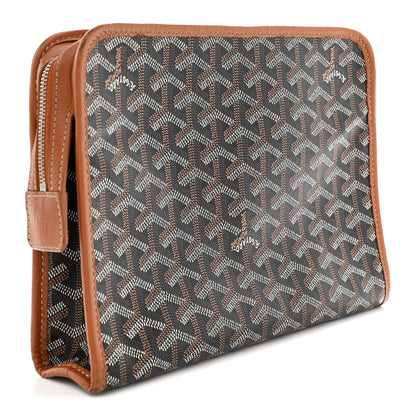 Goyard Goyardine Jouvence MM Toiletry Pouch Black Gold 3 of 10