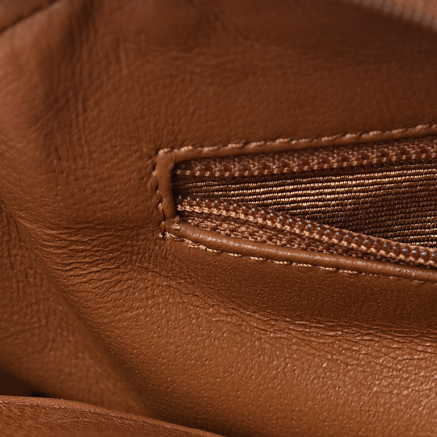 Calfskin Quilted Small Bowler Brown