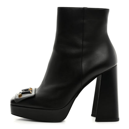 Louis Vuitton Calfskin Shake Platform Ankle Boots 39 Black 1 of 8
