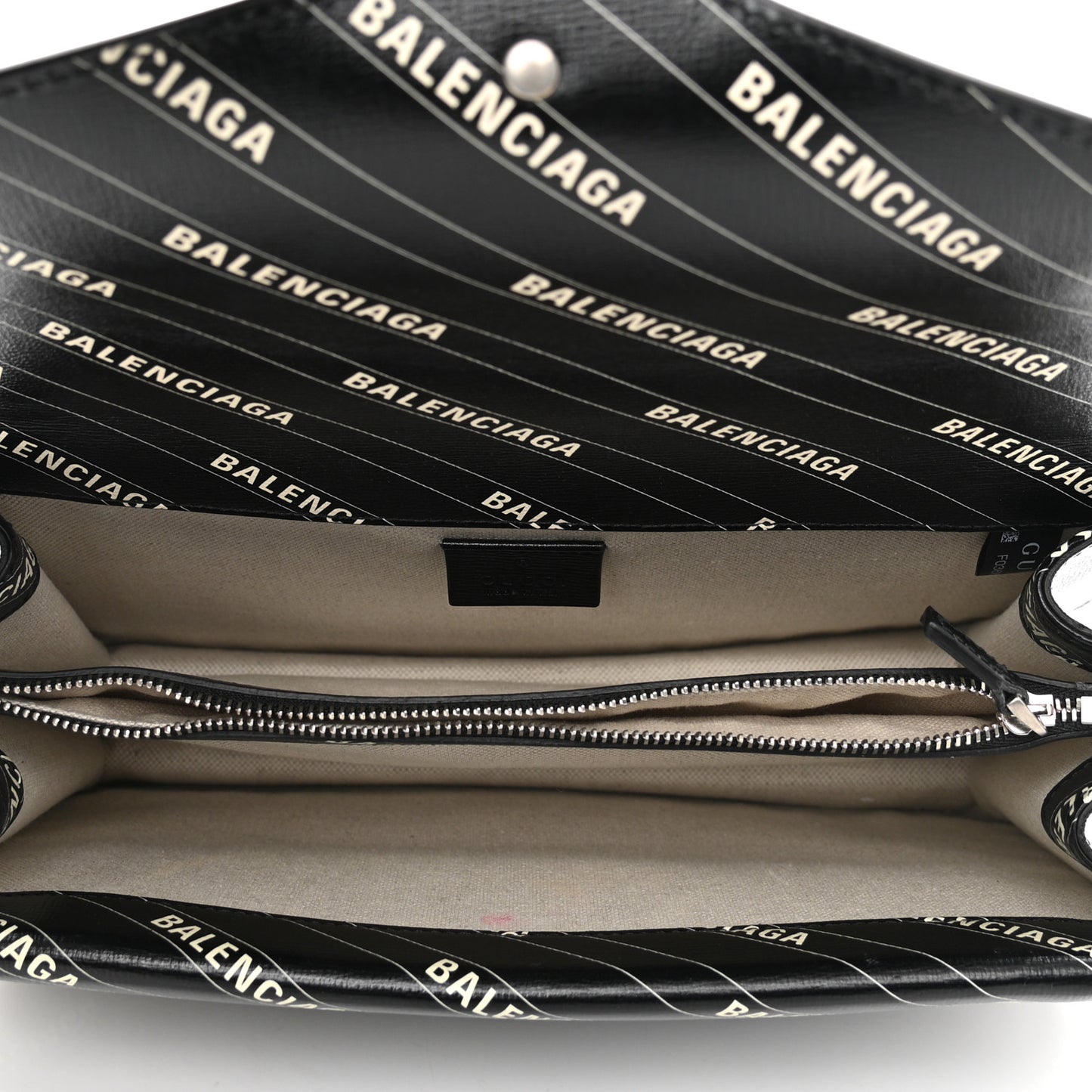 X BALENCIAGA Calfskin Logo Print Small Dionysus Shoulder Bag Black