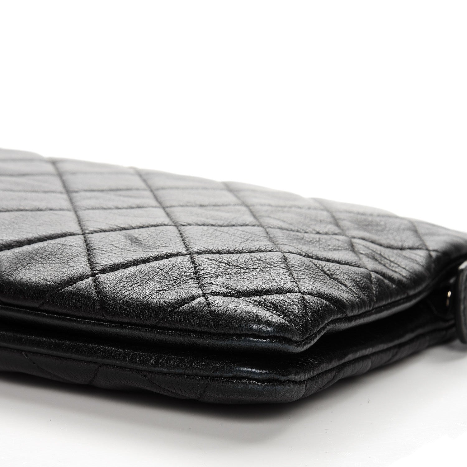 Chanel Calfskin Quilted Small Zipped Boy Pouch Black 10 of 12