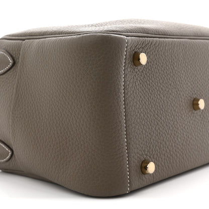 Hermes Taurillon Clemence Lindy 26 Etoupe 9 of 10