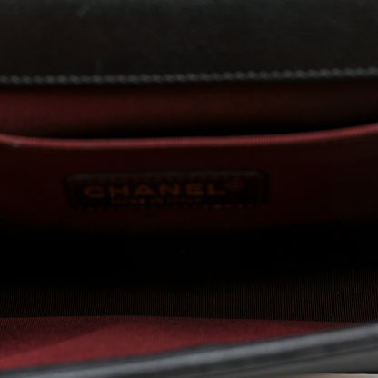 Chanel Goat Hair Medium Celtic Boy Flap Black 5 of 10
