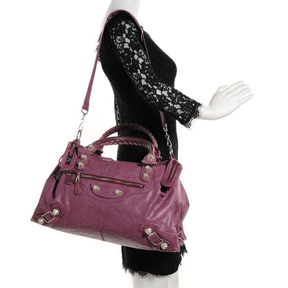 Balenciaga Agneau Giant 21 Silver Hardware Trapeze Murier 2 of 13