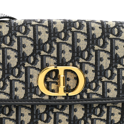 Christian Dior Oblique 30 Montaigne Avenue Bag Blue 8 of 10